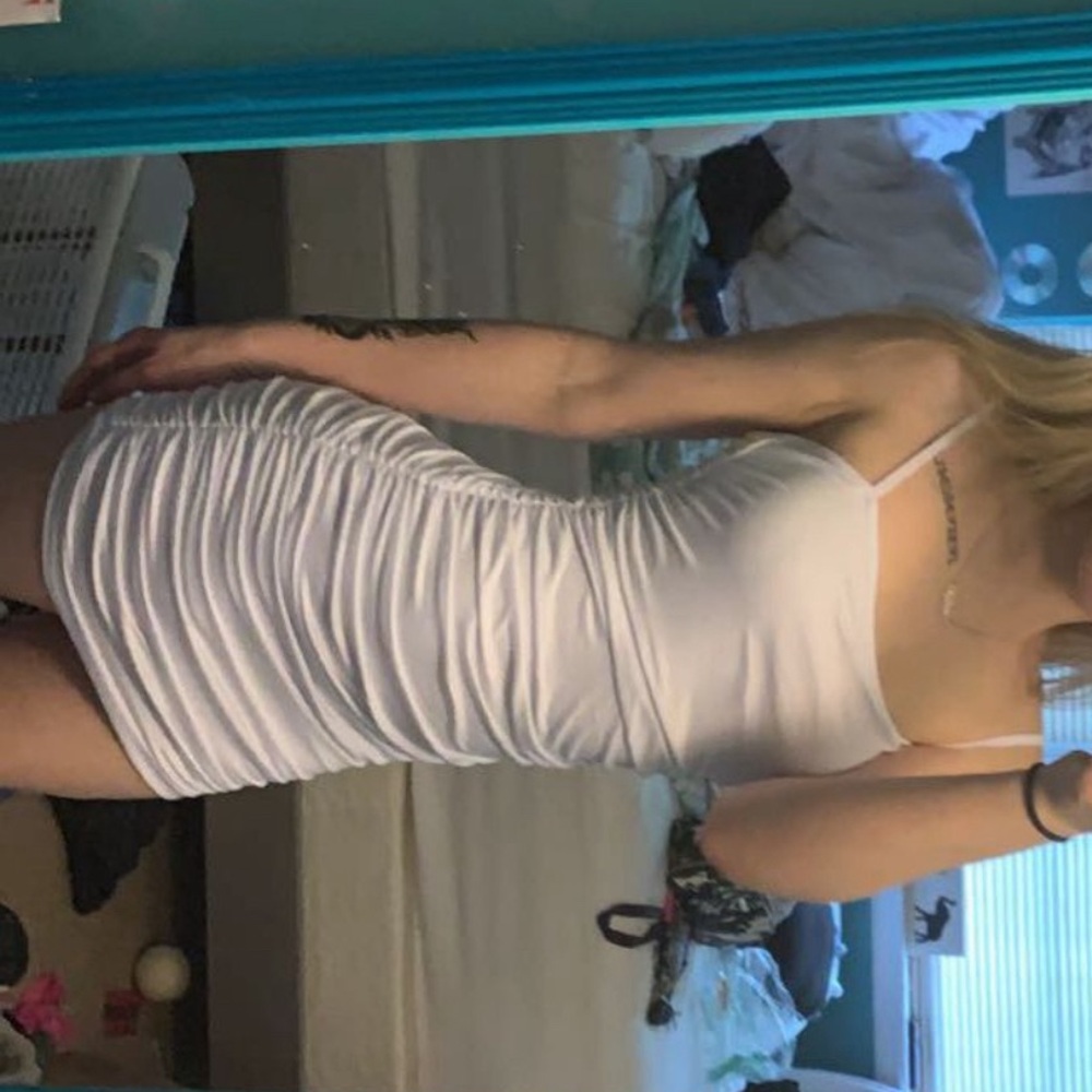 White graduation dress